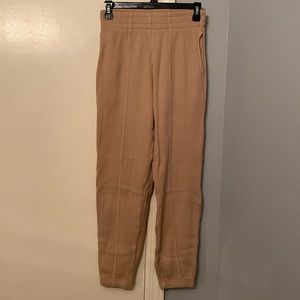 SMALL WOMEN TAN FOREVER 21 SWEATPANTS
